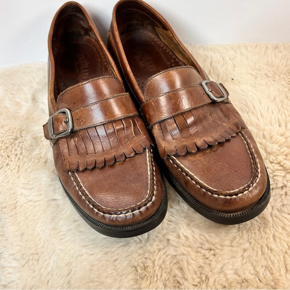 Eastland‎ Stanford Brown Leather Loafers with Kiltie Fringe M 11.5